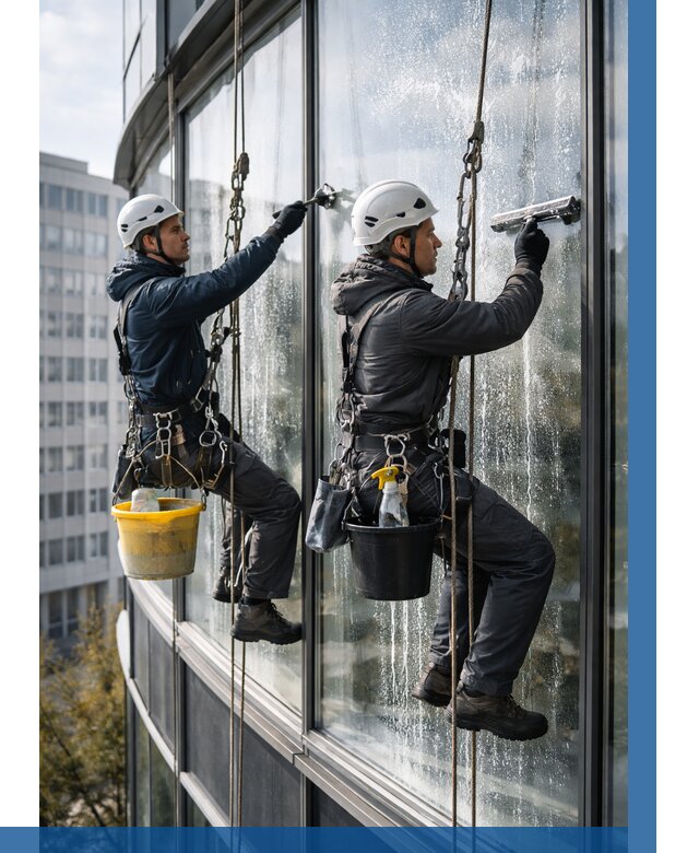 Мойка панорамных окон в Новосибирске от 356 р. заказать у ВЫСОТНИК-Нвс