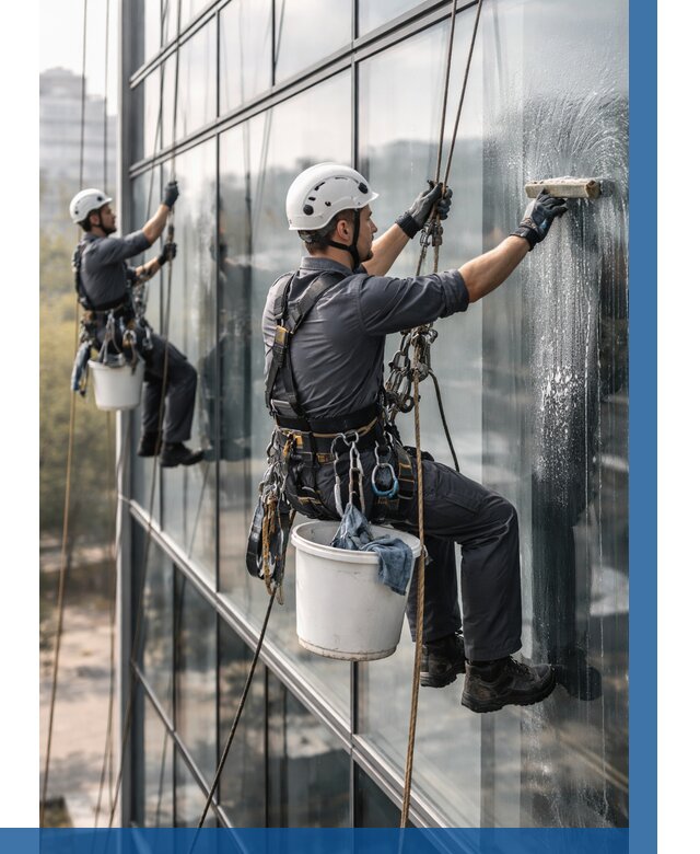 Мойка сплошного остекления в Новосибирске, заказать от 305 р.| ВЫСОТНИК-Нвс