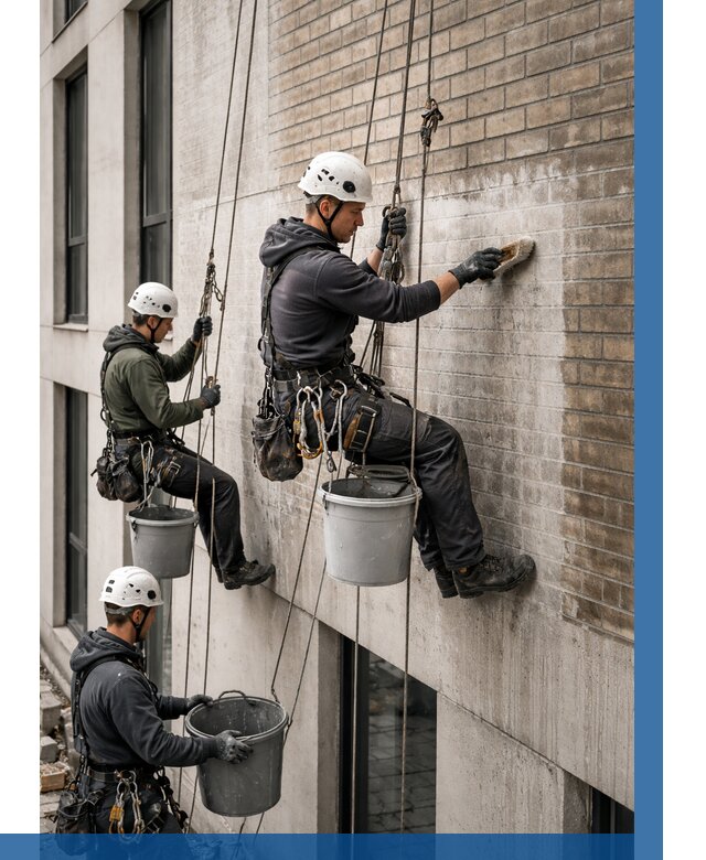 Удаление высолов с фасада в Новосибирске от 254 р. | ВЫСОТНИК-Нвс