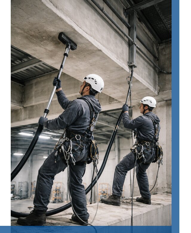 Обеспыливание потолочных конструкций в Новосибирске от 254 р. |ВЫСОТНИК-Нвс