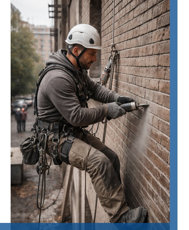 Расшивка кирпичных швов в Новосибирске от 610 р. | ВЫСОТНИК-Нвс