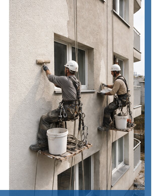 Нанесение короеда на фасад в Новосибирске от 457 р. | ВЫСОТНИК-Нвс