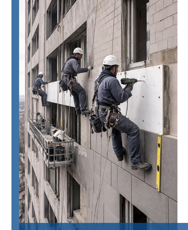 Монтаж фасадных термопанелей высокого качества в Новосибирске