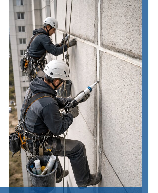 Герметизация межпанельных швов в Новосибирске от 712 р. | ВЫСОТНИК-Нвс