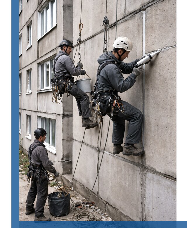 Герметизация межпанельных швов в Новосибирске с гарантией герметичности