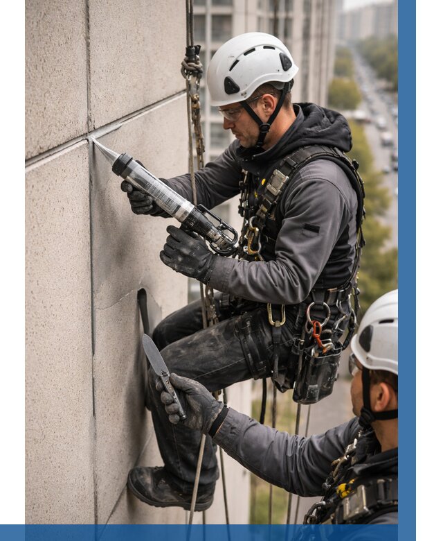 Первичная герметизация швов в Новосибирске от 610 р. | ВЫСОТНИК-Нвс