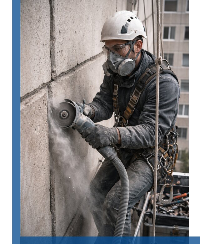 Штробление межпанельных швов в Новосибирске качественно и быстро