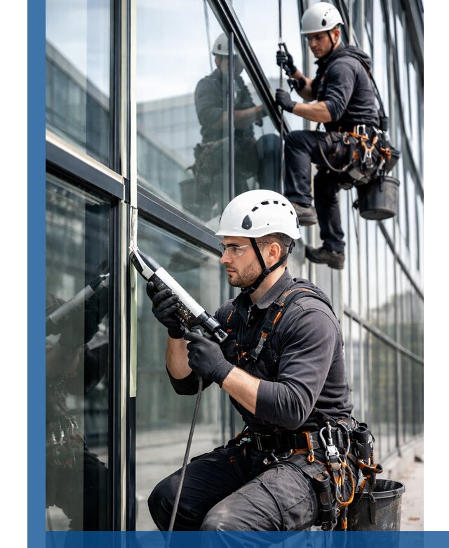 Герметизация витражных швов в Новосибирске для зданий и фасадов