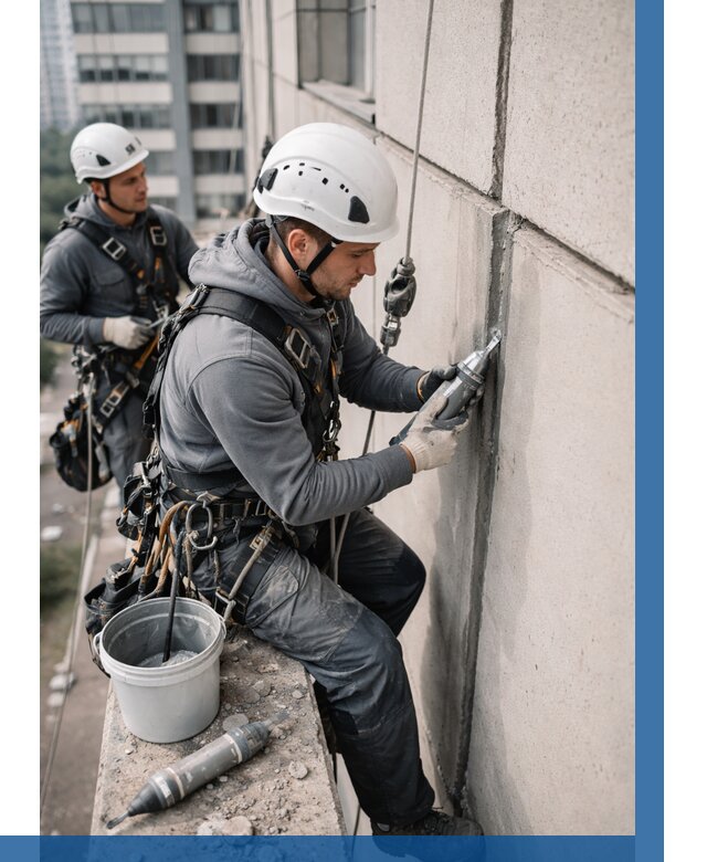 Ремонт деформационных швов здания в Новосибирске от 1017 р. | ВЫСОТНИК-Нвс