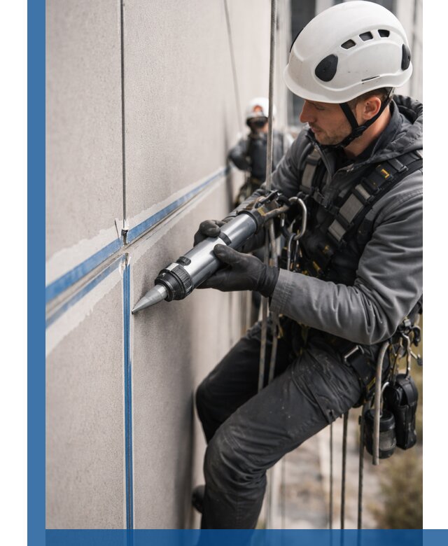 Герметизация стыков фасадных панелей в Новосибирске качественно и быстро