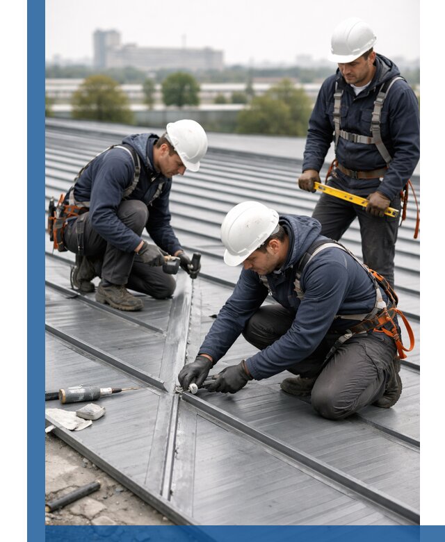 Ремонт фальцевой кровли в Новосибирске срочно и качественно