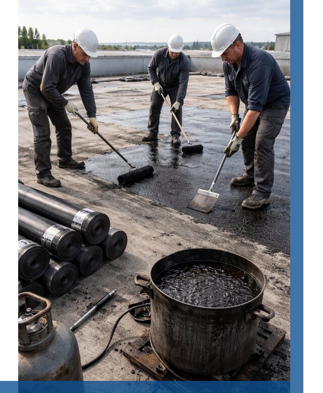 Гидроизоляция кровли мастикой в Новосибирске от 610 р. | ВЫСОТНИК-Нвс