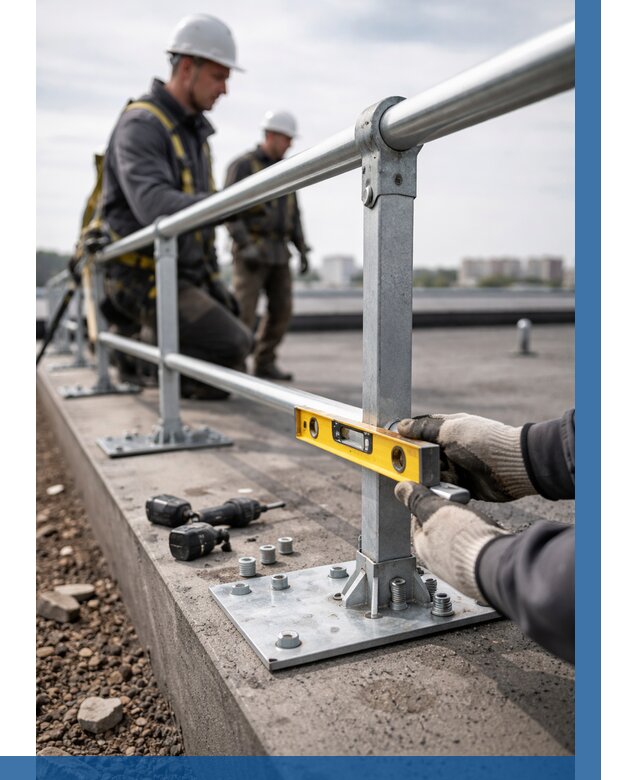 Монтаж кровельного ограждения в Новосибирске от 1220 р. | ВЫСОТНИК-Нвс