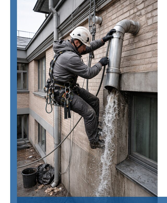 Профессиональная прочистка водосточных труб в Новосибирске с гарантией