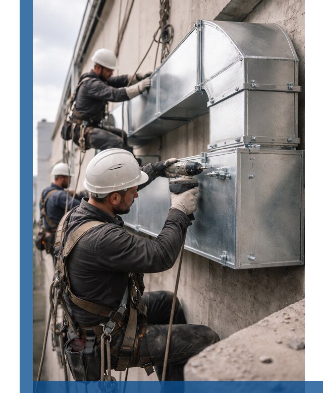 Профессиональный монтаж вентиляционных коробов в Новосибирске под ключ