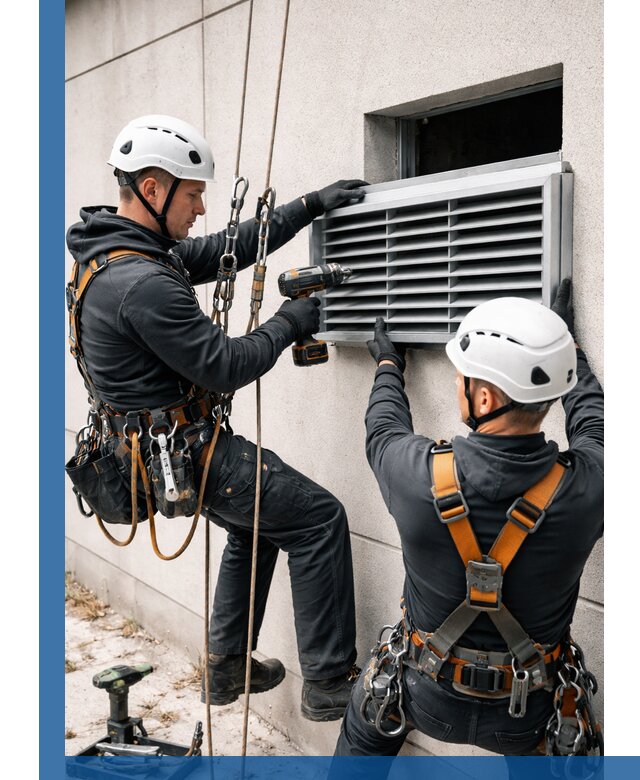 Монтаж вентиляционных решеток в Новосибирске профессиональный сервис