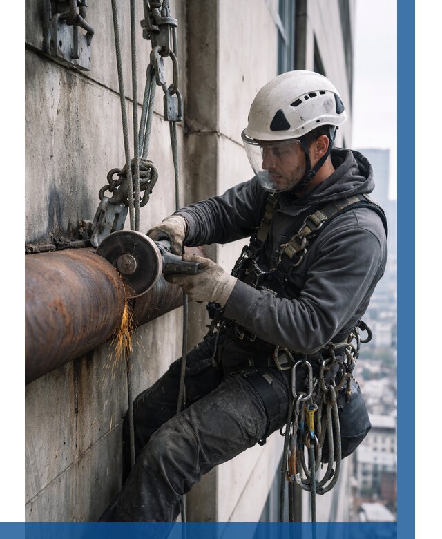 Резка металла на высоте в Новосибирске по цене от 4575 р. | ВЫСОТНИК-Нвс