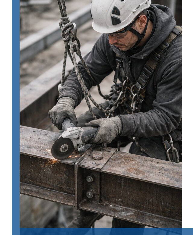 Резка металла на высоте в Новосибирске для зданий и конструкций