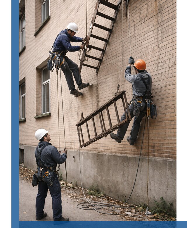 Демонтаж пожарной лестницы в Новосибирске быстро и безопасно