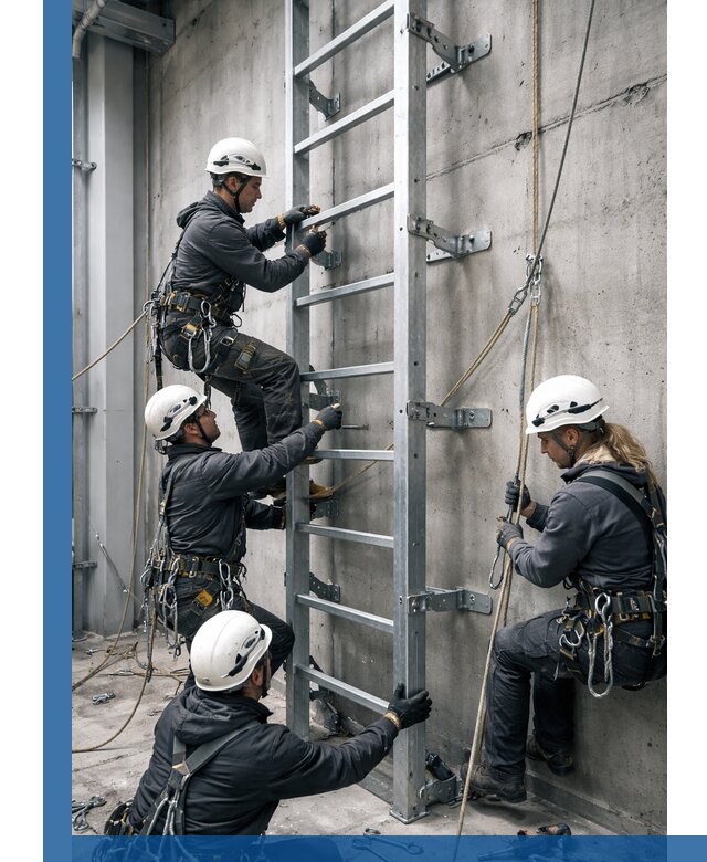 Монтаж металлических лестниц в Новосибирске под ключ со гарантией