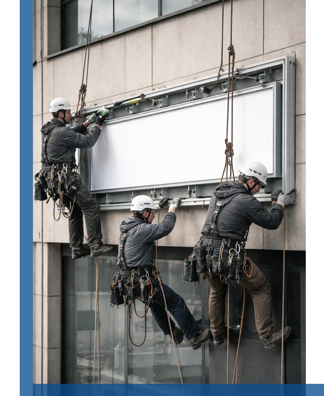 Профессиональный монтаж светового короба под ключ в Новосибирске