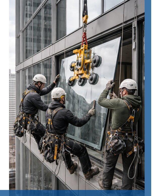 Фасадное остекление зданий под ключ в Новосибирске от 10166 р. | ВЫСОТНИК-Нвс