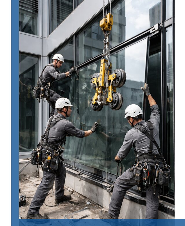 Структурное остекление фасадов в Новосибирске монтаж и обслуживание