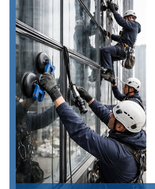 Радиусное остекление фасадов под ключ в Новосибирске с гарантиями