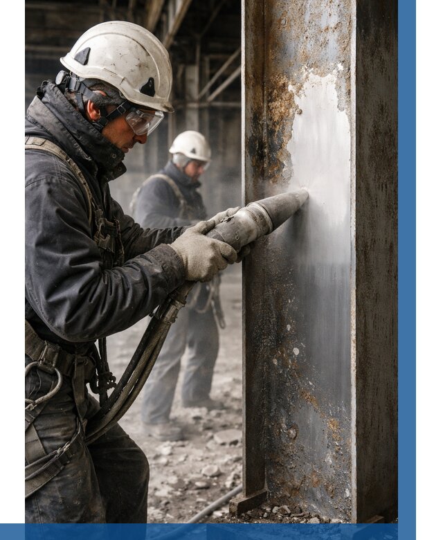 Удаление старой краски с металла в Новосибирске от 457 р. | ВЫСОТНИК-Нвс