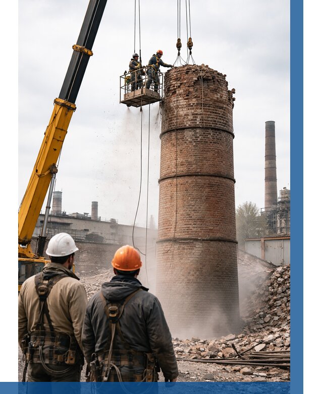 Демонтаж дымовой трубы в Новосибирске от 91494 р. | ВЫСОТНИК-Нвс, смета