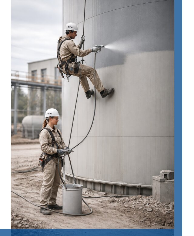 Покраска резервуаров в Новосибирске от 1220 р. | ВЫСОТНИК-Нвс — заказать