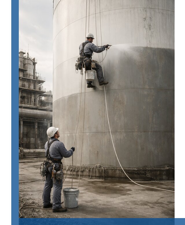 Покраска стальных резервуаров и емкостей в Новосибирске профессионально