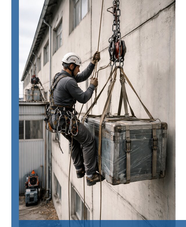 Подъем грузов на высоту в Новосибирске для промышленных объектов