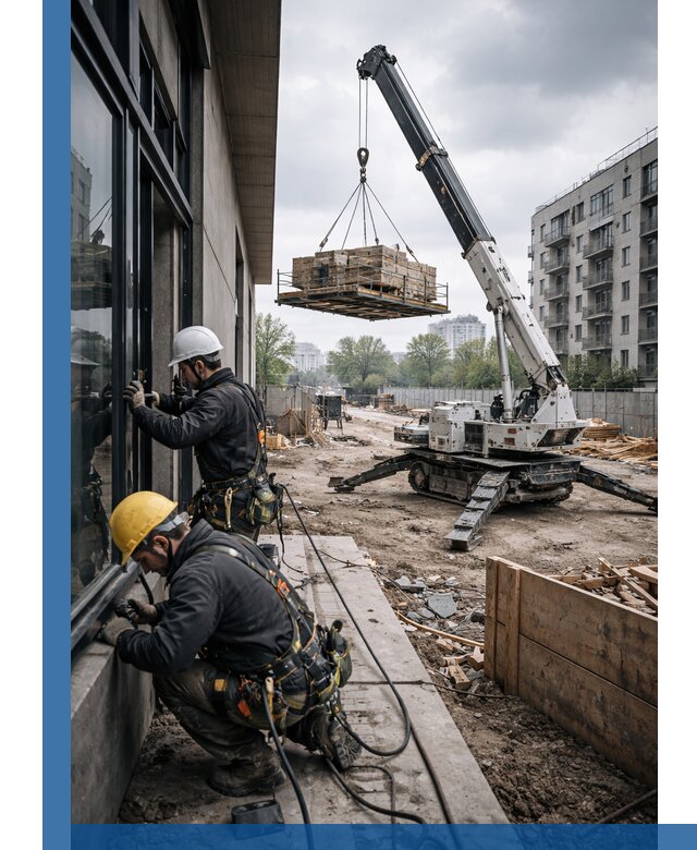 Аренда крана Пионер в Новосибирске для строительных работ