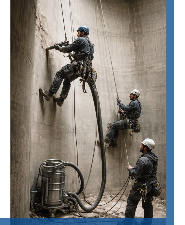 Зачистка силосов в Новосибирске от 4575 р. Договор и смета ВЫСОТНИК-Нвс