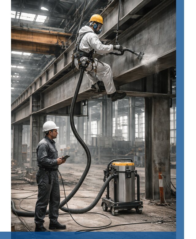 Обеспыливание конструкций в цехе в Новосибирске от 4270 р. | ВЫСОТНИК-Нвс