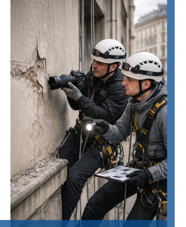 Фотофиксация дефектов фасада в Новосибирске от 4575 р. | ВЫСОТНИК-Нвс