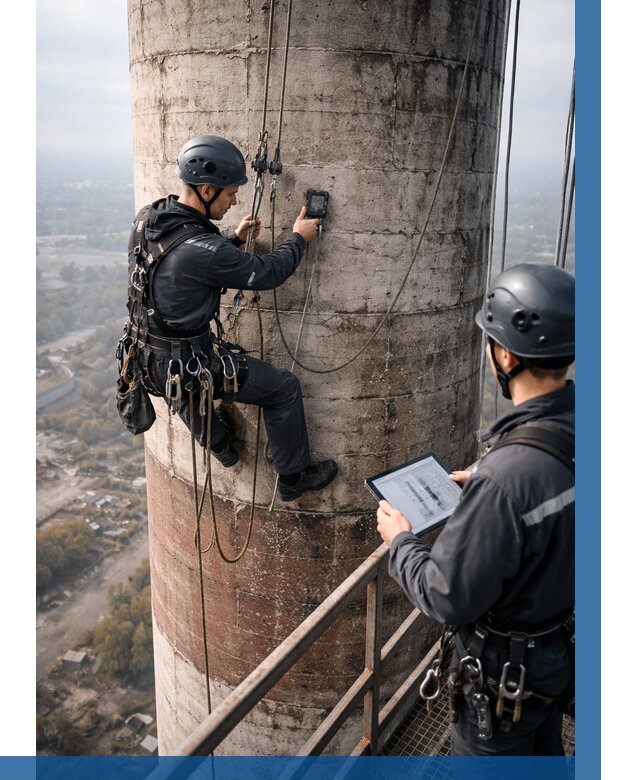 Обследование дымовой трубы в Новосибирске от 8133 р. | ВЫСОТНИК-Нвс